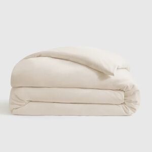 QUINCE Organic Jersey Duvet Cover King/Cal King Natural 4493